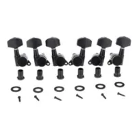 MX1630BK-3MX1631BK-3 Колки для гитары, 3+3, локовые, черные, Musiclily