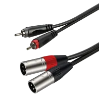 ROXTONE RACC190/1 Аудиокабель, (2 x RCA - 2 x XLR male 3P), AC010, 1 м