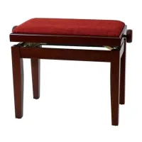 GEWA Piano Bench Deluxe Mahogany Matt банкетка красное дерево матовая прямые ножки верх бордо
