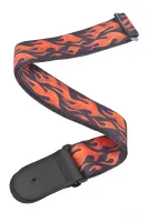 50F01 Woven Ремень для гитары текстильный, без наплечника, рисунок "Fluid Flames" Planet Waves