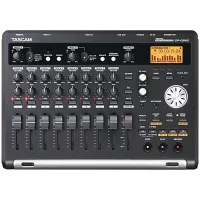 Tascam DP-03SD - Цифровой 8-дорожечный микшер-рекордер Digital Portastudio, 20-20000 Гц, THD<0,01%, S/N>90 дБ, 8 дорожек записи, 2 Omni-directional микрофона, 2х1/4" TRS Jack + 2xXLR микр./лин. входа, 2xRCA лин. выхода, 1/8"mini Jack выход на наушники