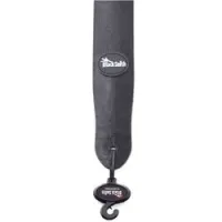 Blacksmith ls-0780 black  ремень для гитары, кожа, 55 мм, черный, толстый, мягкий, кругл концы