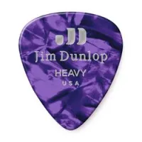 Dunlop 483p13hv celluloid purple pearloid heavy 12pack  медиаторы, жесткие, 12 шт.