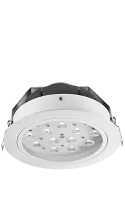 DTS HORUS ADJ CT, SPOT lens, IP20, White  Светодиодный потолочный светильник, регулируемый угол наклона (+/- 10‘), длина кабеля питания/управления до 100м., 6620 Lum, 15 Full White LEDs, угол 10‘,управление через контроллер Z1 (1 прибор), Z8 (до 8-ми приб