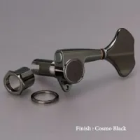 Gotoh gb-707-ck-(l2+r2)  колки для 4-струнной бас-гитары, 2+2, черный хром