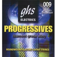 GHS PRCL- струны для эл. гит.(9-11-16-26-36-46); сплав 52, круглая обмотка;  Progressives