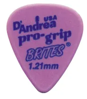 RPGB351_1.21XH ProGrip Brites Медиаторы, дерлин, 72шт, 1.21мм, D'Andrea