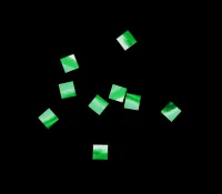 Конфетти металлизированное 6х6мм зеленое