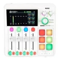 Rode rødecaster duo white компактный цифровой пульт для интернет-вещания, подкастинга и звукозаписи, цвет белый