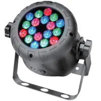 SILVER STAR YG-LED307 miniPAR (30') 2040 Lux/2m/15° Светодиодный прожектор, 18LED, RGB смешение цветов, 6R+ 6G + 6B х 1Вт Luxeon LED диодов,  оптика 30°,  управление DMX-512 -  3/4/9 каналов, ID адресация, авто режим, персональные программы, цветовые макр