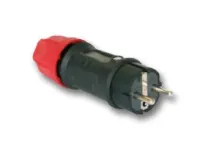 PCE Вилка каб 16A/250V/2P+E/IP44 резина, разгр каб 05622-S