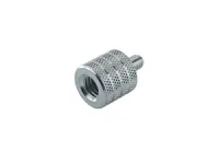 KandM 21920-000-29 переходник-адаптер с 3/8' мама на 1/4' x 10 mm папа, оцинкованная сталь