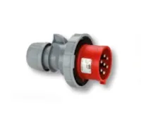 Вилка кабельная 16A/400V/6P+E/IP67, никелированные контакты 0172-6v