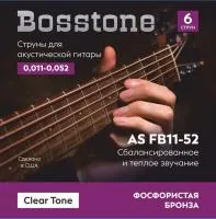 Bosstone 250 комплектов Clear Tone AS FB11-52 из 6-ти струн для акустической гитары без упаковки