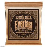 ERNIE BALL 2544 Everlast Coated Phosphor Bronze Medium 13-56 - Струны для акустической гитары