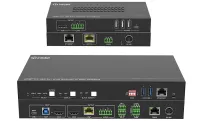 Презентационный коммутатор Infobit [iSwitch 201K] 4K60 2x1, с HDMI, USB C и KVM, совместим с камерой, спикерфоном