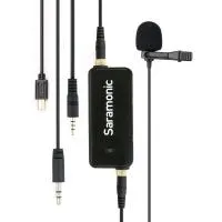 Saramonic LavMic петличный микрофон для DSLR, GoPro, смартфонов с двухканальным микшером