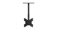 Потолочное крепление Wize Pro [C5524A] для дисплеев 26”–55”, VESA 75x75, 100x100, 200x100, 200x200, 300x300, 400х400 мм наклон +20°, поворот 360°, длина штанги 46-61 cм, до 36 кг, черн.