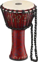 MEINL PADJ1-S-G ROPE TUNED TRAVEL SERIES DJEMBE, GOAT HEAD 8' барабан джембе, цвет Pharaoh's Script.