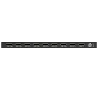 AVCLINK SP-18HE Усилитель-распределитель HDMI сигнала. Входы: 1 x HDMI. Выходы: 8 x HDMI. Максимальное поддерживаемое разрешение: 4K@60Гц (4:4:4). Максимальная скорость передачи данных: 18 Гбит/с. Управление EDID: режим AUTO и режим COPY.