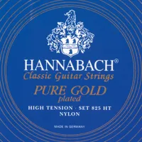 825HT Blue PURE GOLD Комплект струн для классической гитары нейлон/позолоченные Hannabach
