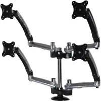 Peerless-AV LCT620AQ-G- Настольный шарнирный кронштейн для четырех ЖК-мониторов диагональю до 24'' и массой до 8,1 кг каждый