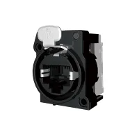 Seetronic IM SE8FAV-C6 Разъем RJ45 панельный, CAT6, PoE++, вертикальное крепление на печатную плату, пластиковая панель, система блокировки с защелкой, совместим с корпусами SE8MC-1-NEW и SE8MC-02-NEW или любого стандартного разъема RJ45, для панелей толщ
