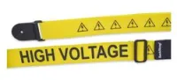 Rockstrap RST NY1CP HIGHV G  гитарный ремень 50мм, желтый с графикой "High Voltage"