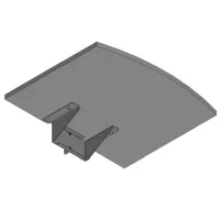 Полка с консолью SMS Flat shelf H Plexi+Consol