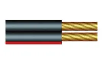 ROXTONE SC008A/100*6 Black (box/6pcs.) Коробка с 6 бухтами по 100м. кабеля для громкоговорителей из бескислородной меди (M00), 2x0,75 кв.мм, цвет: черно-красный, (100 м.)