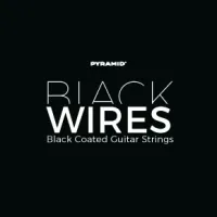 441100 Black Wires Комплект струн для электрогитары, никелированные, с покрытием, 10-46, Pyramid