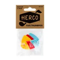 Herco he112p thumbpick medium 3pack  когти для большого пальца, средние, 3 шт.
