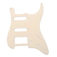 MX0317 Защитная накладка электрогитары Fender Stratocaster HSS, 1 слой, кремовая, Musiclily