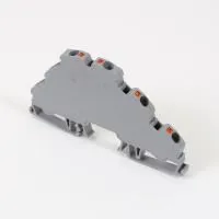 Клемма трехуровневая пружинная серая ONKA OPK 4-3C 1020183/1882 4мм2  32А 750В ширина 6,7мм Б7546