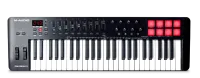 MIDI клавиатура [OXYGEN49MKV] M-audio [Oxygen 49 MKV] 49 клавиш, LCD дисплей, 8 энкодеров, 8 пэдов, 9 фейдеров, 12 кнопок управления, колеса высоты тона и модуляции, smart control, auto-mapping, встроенный арпеджиатор, 1/4" Jack вход для педали сустейна