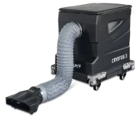 STAGE4 CRYOFOG 3 Генераторы тяжелого стелящегося дыма STAGE4 серии CRYOFOG работают по принципу испарения твердой углекислоты нагретой водой.  Рабочий процесс автоматизирован: кипящая вода с помощью насоса в регулируемых объёмах поступает в камеру с твёрд