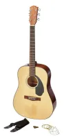 FENDER CD-60S Dreadnought Pack, Natural комплект: акустическая гитара, струны, ремень, медиаторы