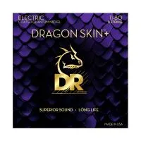 DR DEQ-8/11 - струны для 8-струнной электрогитары, Калибр: 11-80, Серия: DRAGON SKIN+™, Обмотка: никель, Покрытие: микротонкое