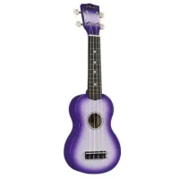 HAMANO U-35PP Purple Sparkle укулеле сопрано, клен, гриф махогани, чехол, сиренев. берст с блестками