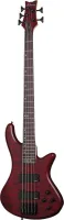 SCHECTER STILETTO CUSTOM-5 VRS -  5-струнная бас-гитара, 24 лада, корпус красное дерево с топом из волнистого клёна, гриф: клён/орех, на болтах, накладка: палисандр, звукосниматели: HH, EMG 40HZ, регулировки: Мастер громкость, бленд, 2х полосный активный 