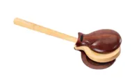 Castanets Talwar TP-ECU4 - Rosewood 62 mm diameter castanets on the handle