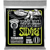 Ernie ball 3121  струны для электрогитары coated electric titanium rps regular slinky 10-46