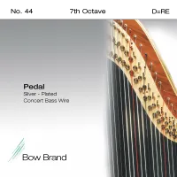 Harp D7 string Bow Brand Pedal Wires Silver Plated - Concert harp D 7 octave silver-plated bronze wound steel string