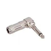 CA12 разъем Jack 1/4" моно, угловой. корпус металл, Work
