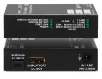 Lightware dp-opt-tx100, передатчик displayport по оптике до 2000 м; разрешение до 4k/uhd; поддержка hdcp; оптический коннектор типа sc.
