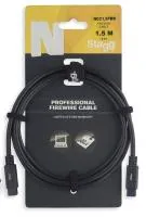 STAGG NCC1,5FW8 - FireWire кабель 8-pin to 6-pin - совместимый с FireWire 400 , FireWire 800 - позолоченные разъемы ,цвет - черный, длина - 1,5 метра