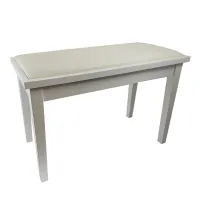 Artist PB-001MWH Банкетка деревянная, нотное отделение, цвет белый матовый, кожзам