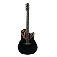 Ovation ce44-5 celebrity elite mid cutaway black  электроакустическая гитара, цвет черный