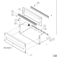 ETC DIN-RM DIN rail rack-mount kit Монтажный комплект для установки в рэковую стойку 19" оборудования ETC серии Response DIN-rail и другого оборудования на DIN-рейку. Установочный типоразмер - 4U, установочная ёмкость - 24 DIN.