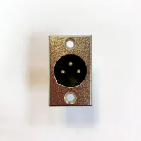 INLINE XLR-MPS Разъем XLR-M панельный, 3 пин, металл, для пайки (SVP555A)